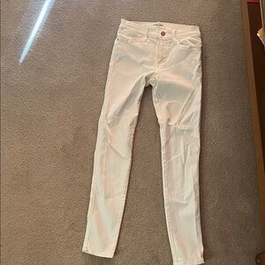Frame Denim Cream Le High Skinny Jeans